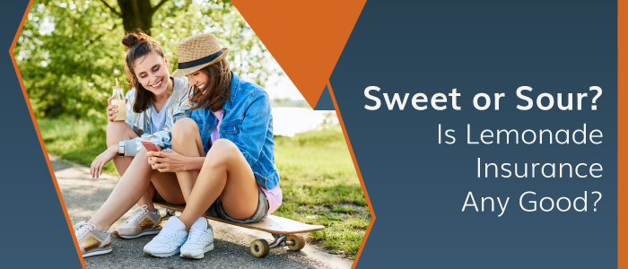 Two young women sitting on a long skateboard enjoying lemonade drinks.